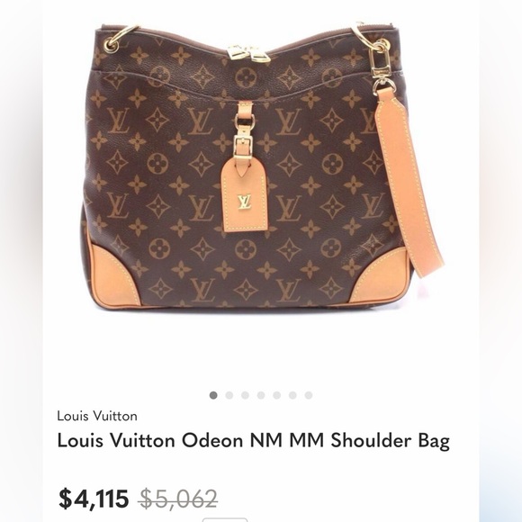 Louis Vuitton *NEW* Odeon MM NM Brown Monogram Shoulder Bag with Box & Cover - Picture 3 of 17
